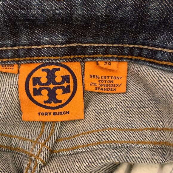 Tory Burch size 24 blue jean shorts - Picture 8 of 10